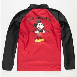 Vans x Disney MICKEY Torrey coaches jacket windbreaker varsity